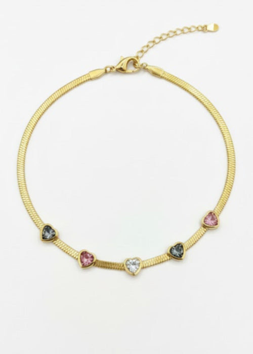 Shop the Aurora Heart Charm Bracelet from Zarosh Jewel