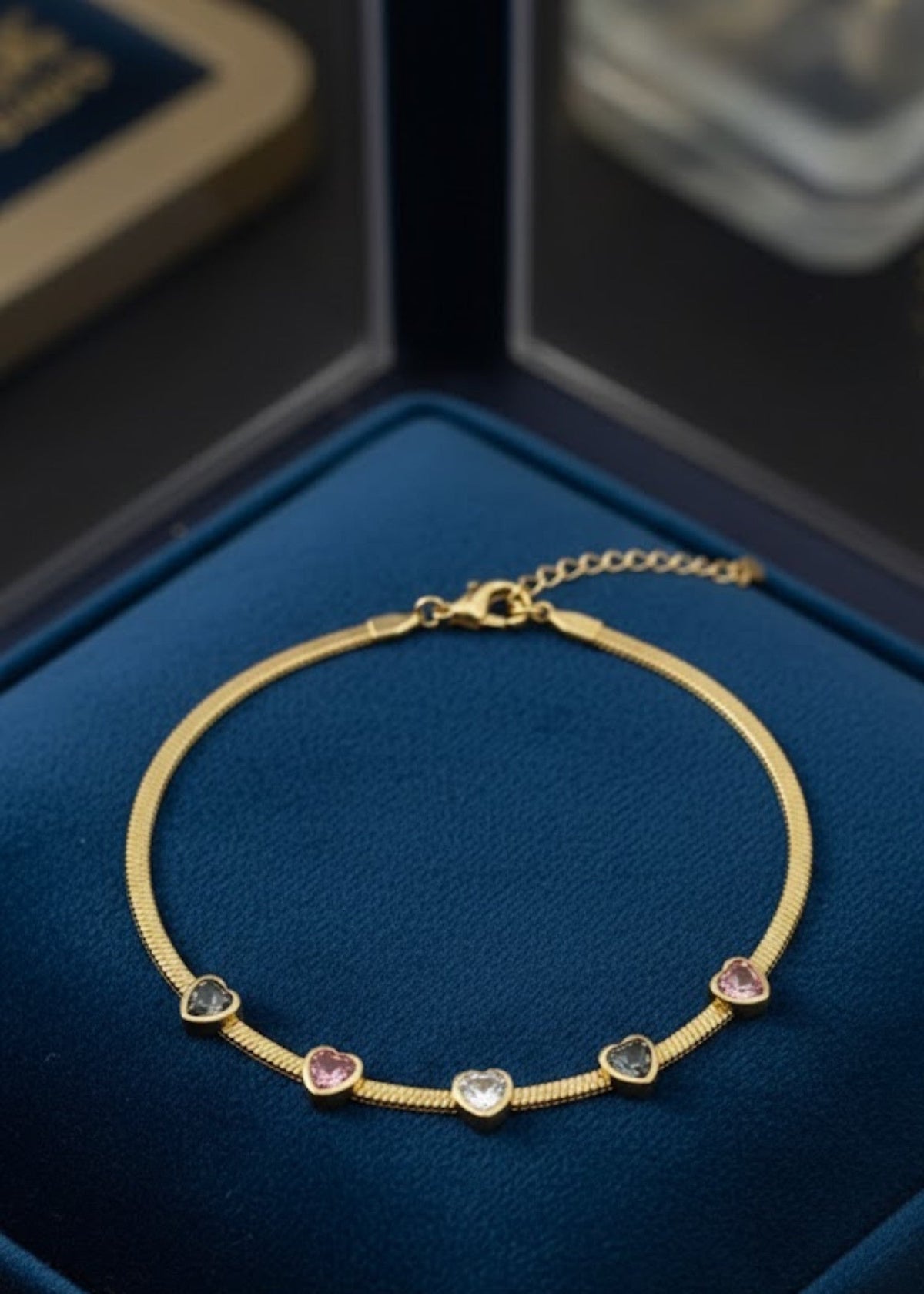 Shop the Aurora Heart Charm Bracelet from Zarosh Jewel