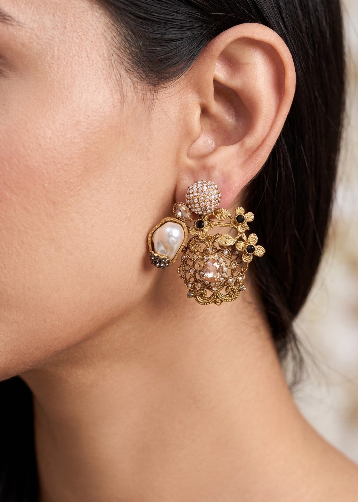 Shop the Aynoor Traditional Earring from Zarosh Jewel