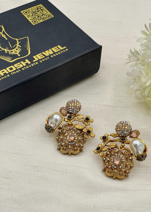 Shop the Aynoor Traditional Earring from Zarosh Jewel