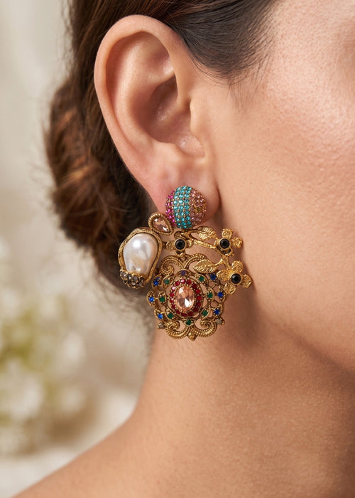 Shop the Aynoor Traditional Earring from Zarosh Jewel