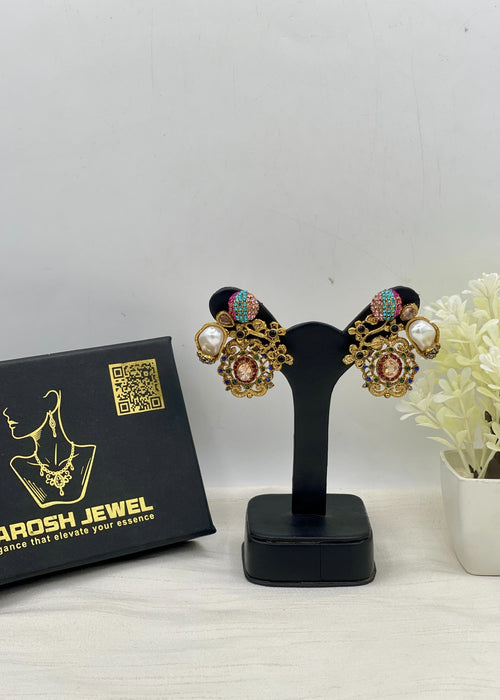 Shop the Aynoor Traditional Earring from Zarosh Jewel