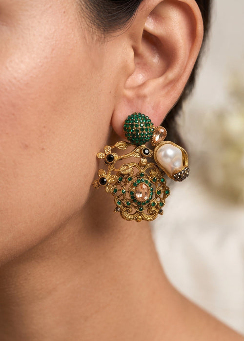 Shop the Aynoor Traditional Earring from Zarosh Jewel