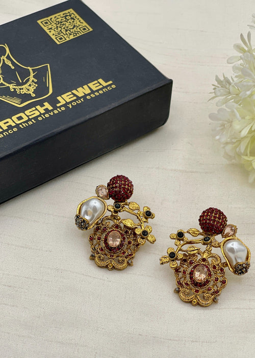 Shop the Aynoor Traditional Earring from Zarosh Jewel