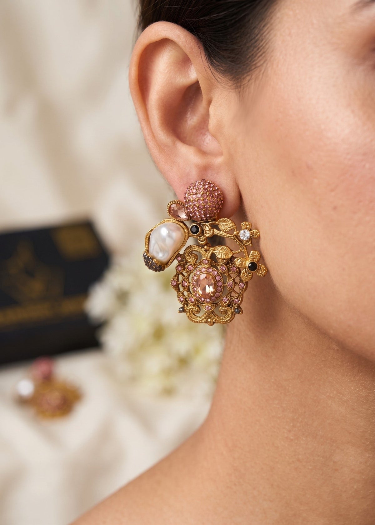Shop the Aynoor Traditional Earring from Zarosh Jewel