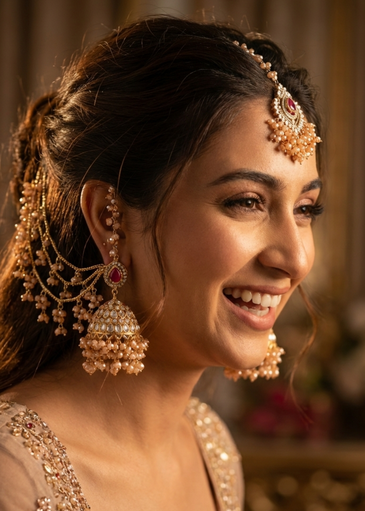 Shop the Azfa Earrings Tikka from Zarosh Jewel