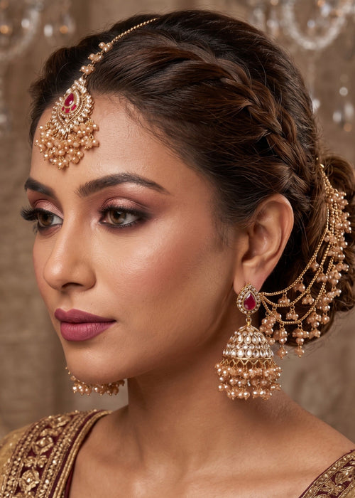 Shop the Azfa Earrings Tikka from Zarosh Jewel