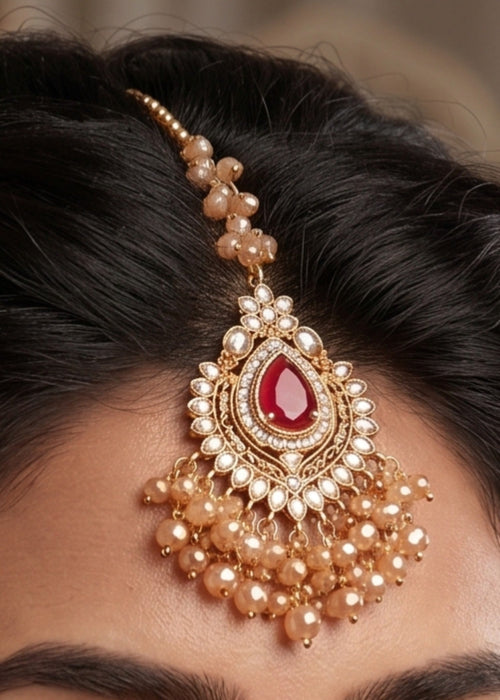 Shop the Azfa Earrings Tikka from Zarosh Jewel