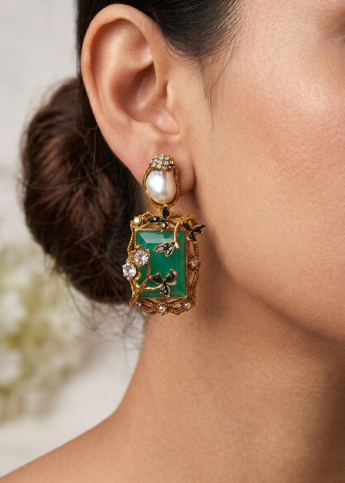 Shop the Aziza Traditional Earring from Zarosh Jewel