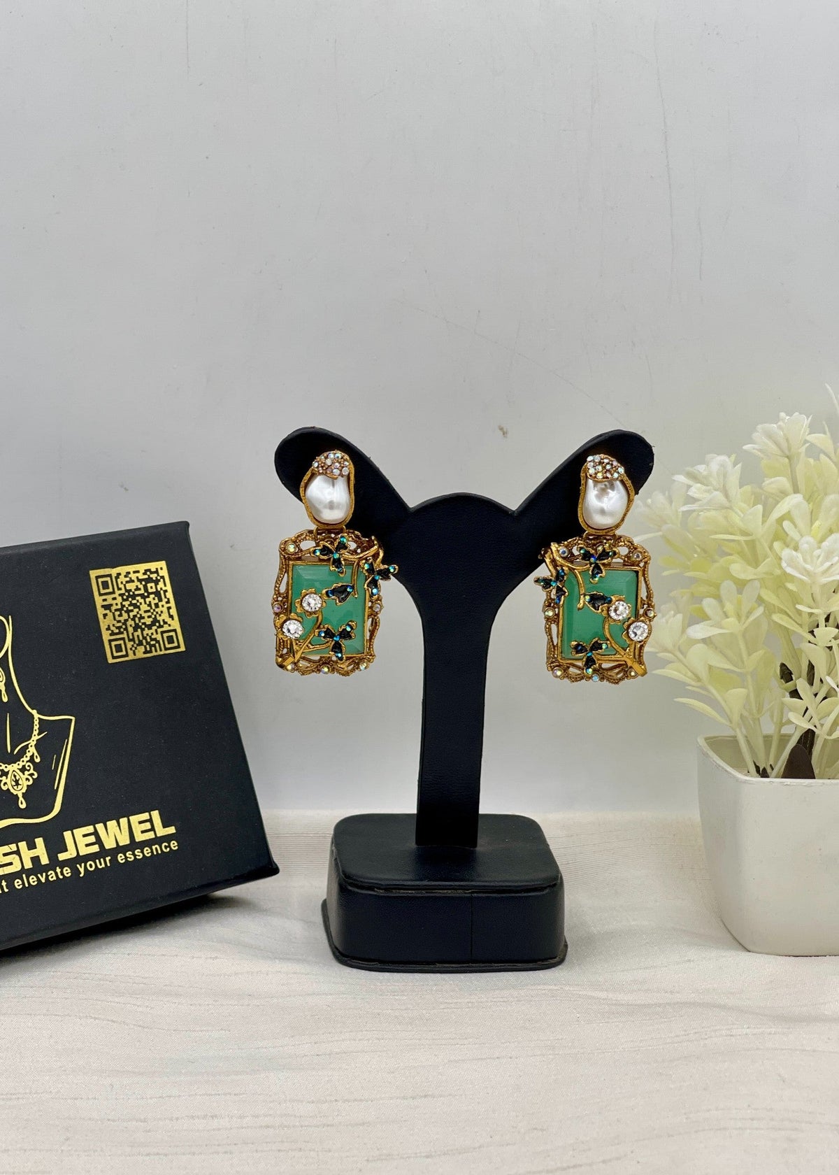 Shop the Aziza Traditional Earring from Zarosh Jewel