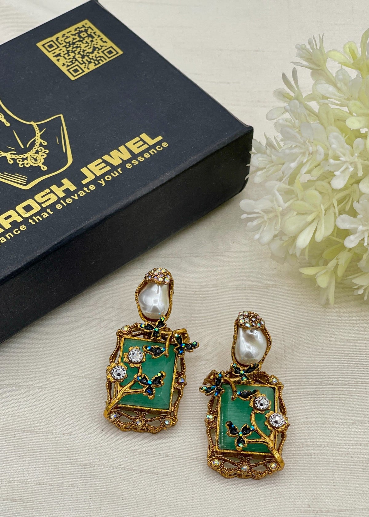 Shop the Aziza Traditional Earring from Zarosh Jewel