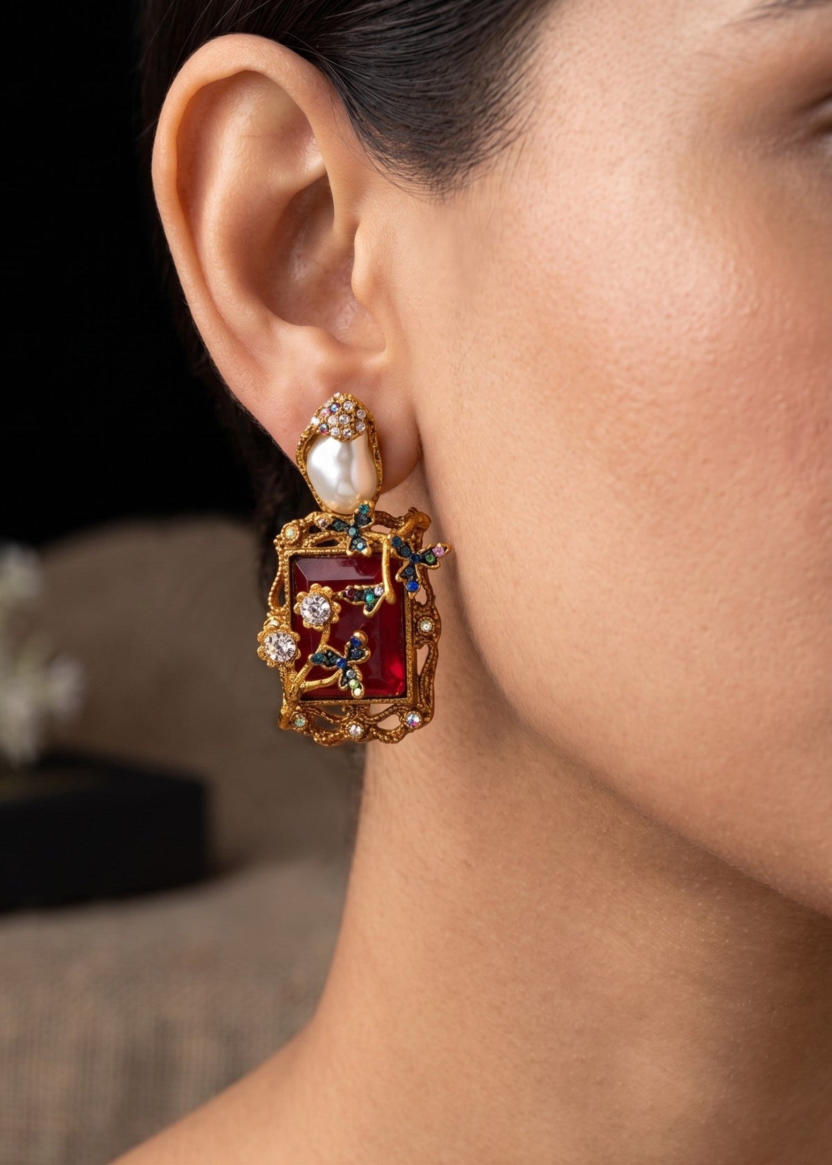 Shop the Aziza Traditional Earring from Zarosh Jewel