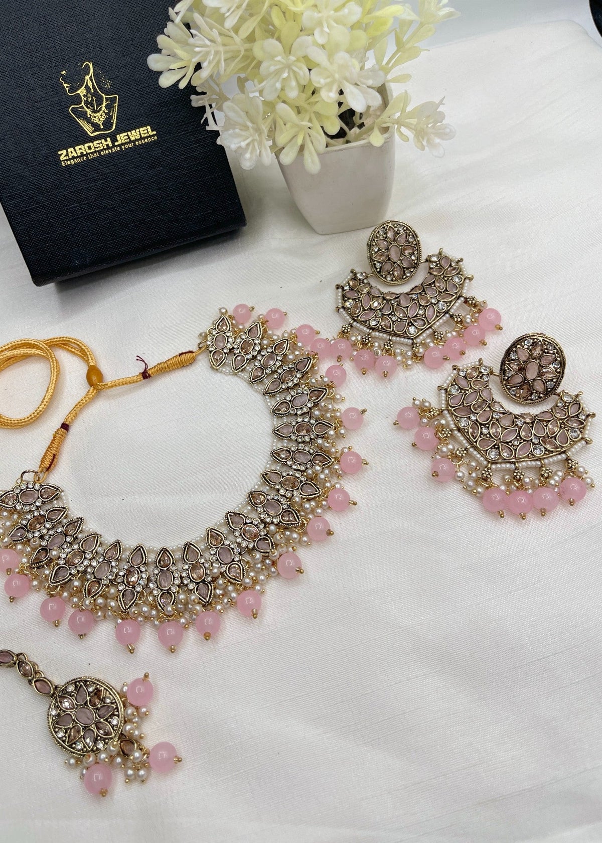 Shop the Azra Necklace Set from Zarosh Jewel