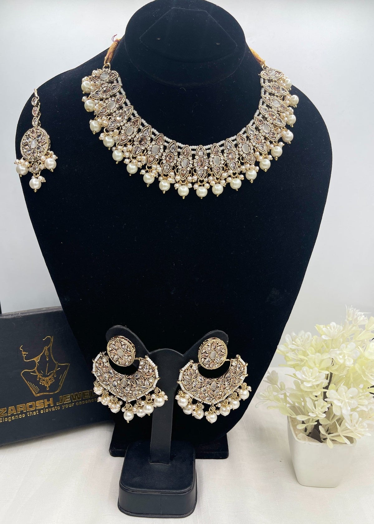 Shop the Azra Necklace Set from Zarosh Jewel