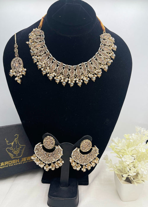 Shop the Azra Necklace Set from Zarosh Jewel