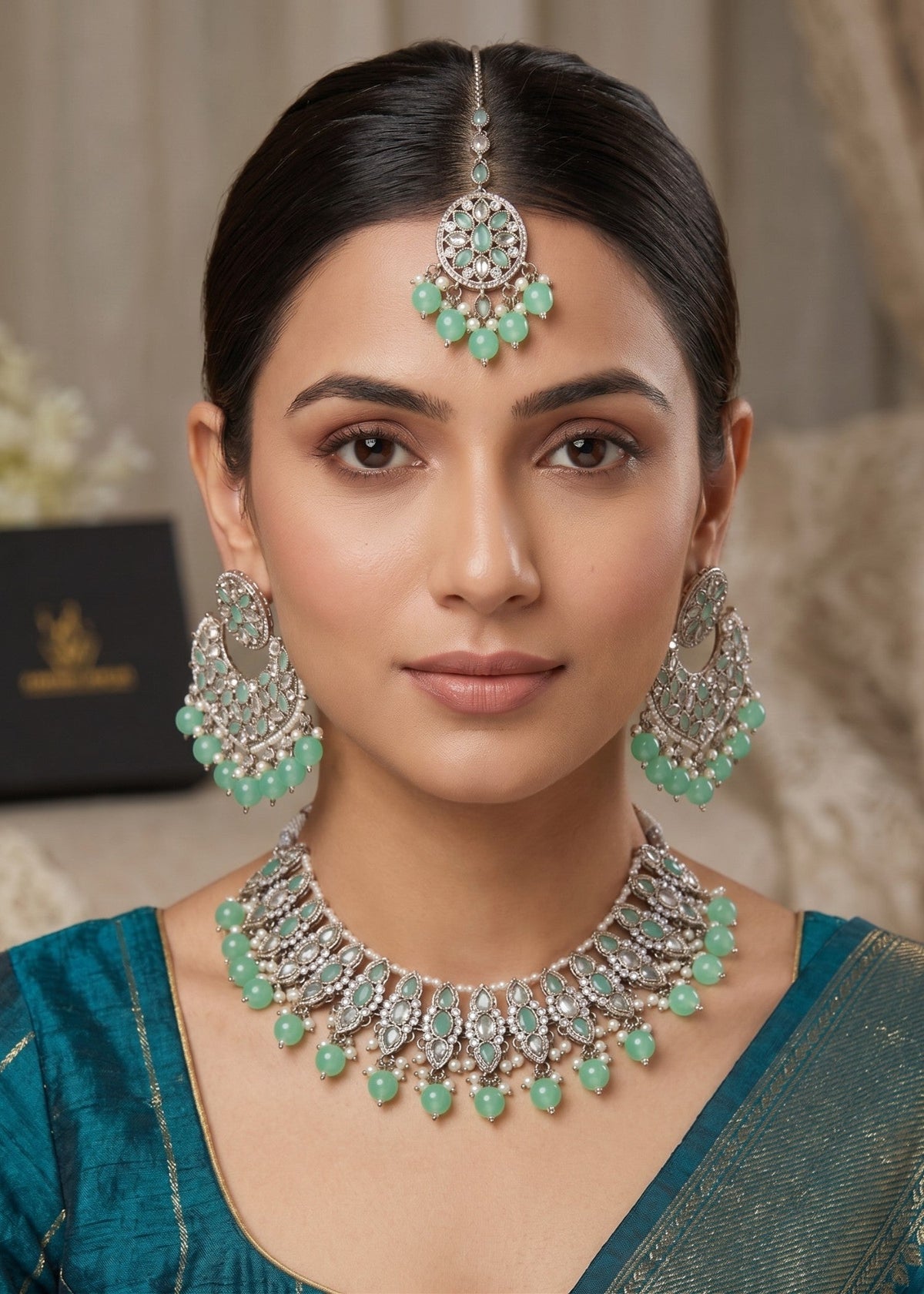 Azra Necklace Set by Zarosh Jewel