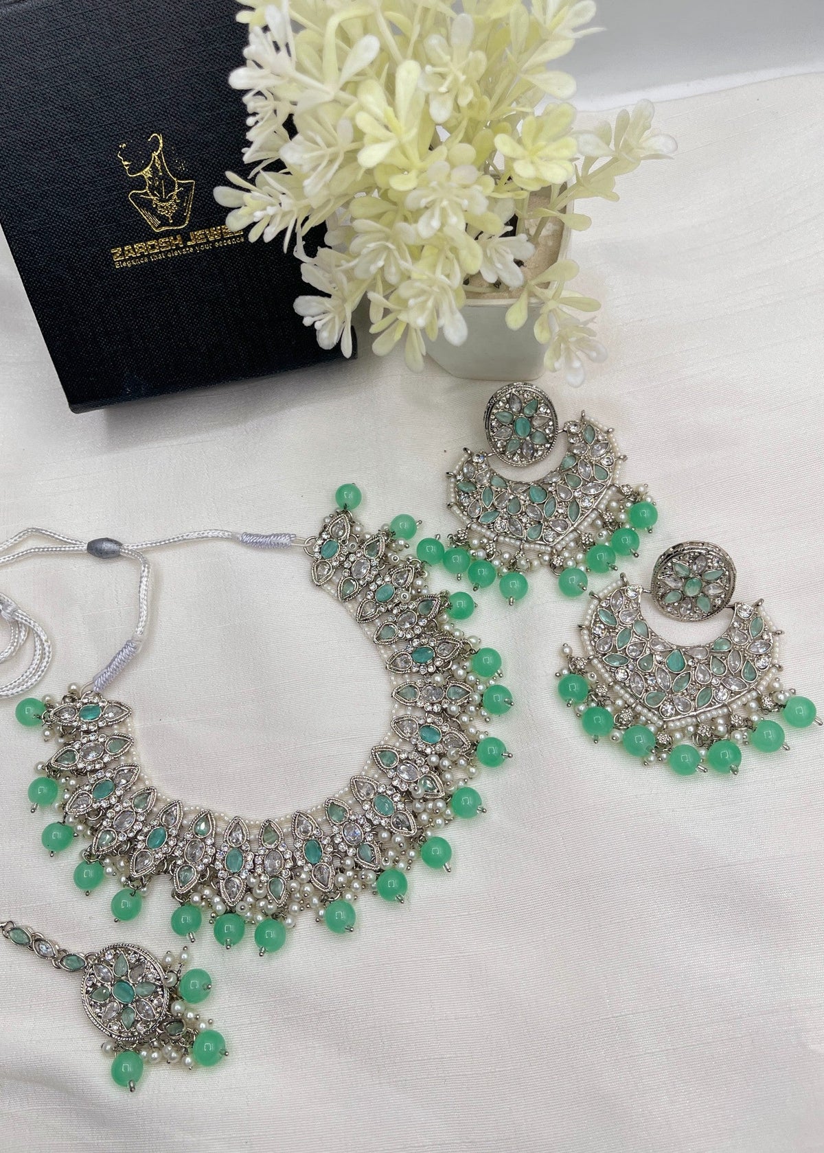 Shop the Azra Necklace Set from Zarosh Jewel
