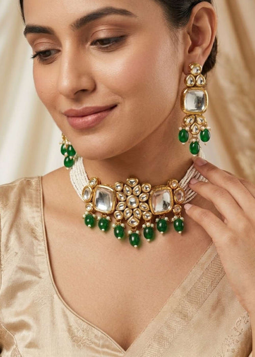 Shop the Bahar Kundan Choker Set from Zarosh Jewel