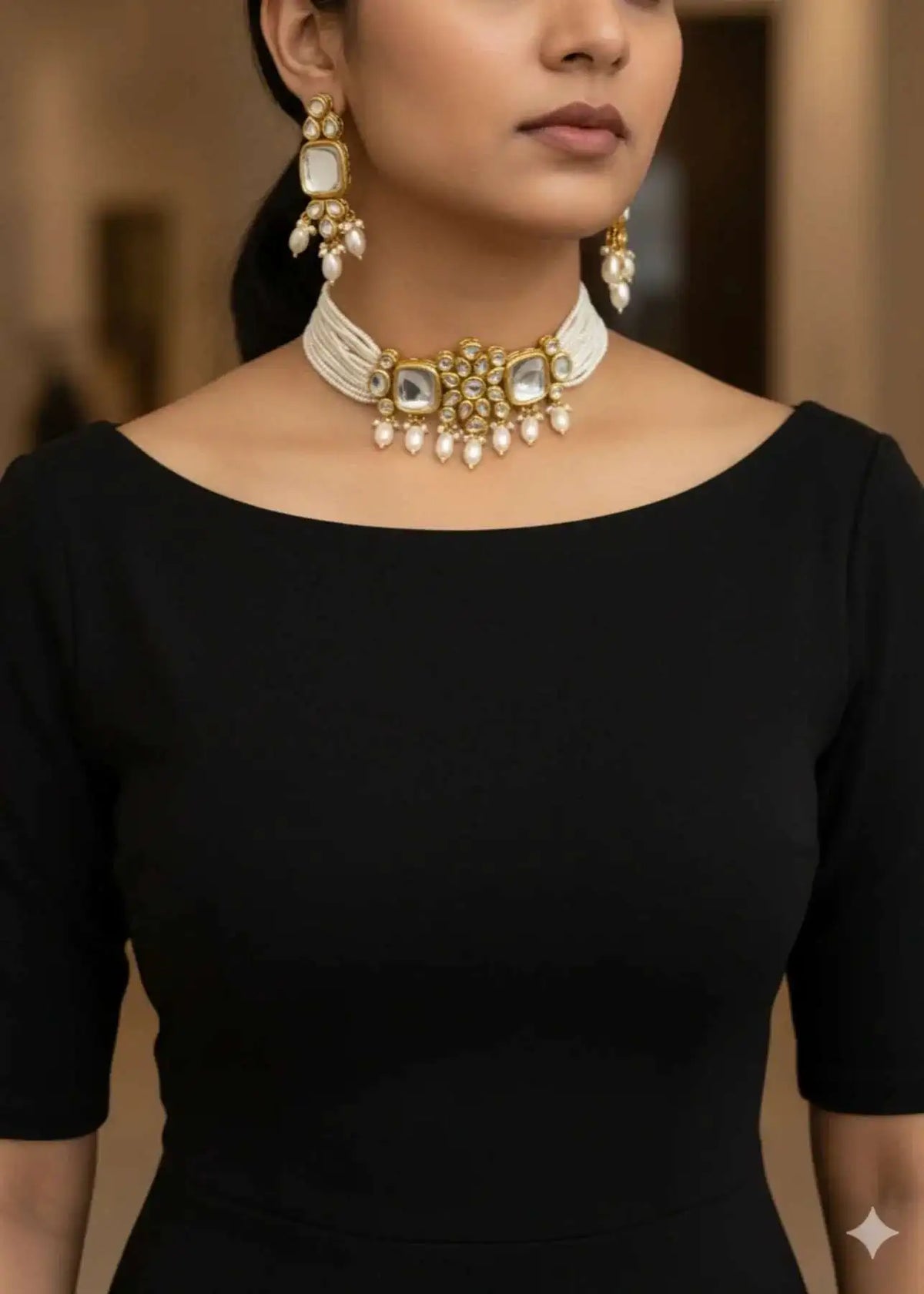 Shop the Bahar Kundan Choker Set from Zarosh Jewel