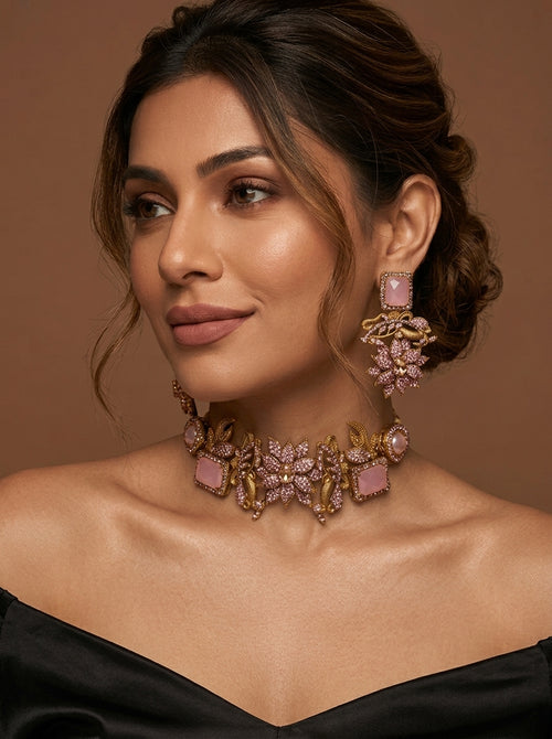 Shop the Baheera Heritage Choker Set from Zarosh Jewel