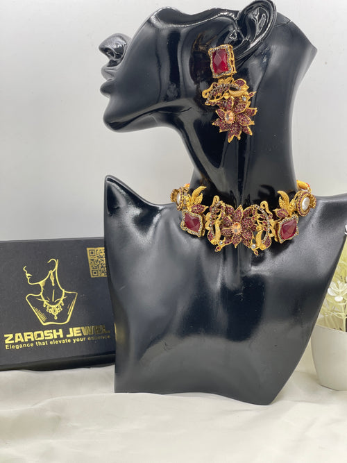 Shop the Baheera Heritage Choker Set from Zarosh Jewel