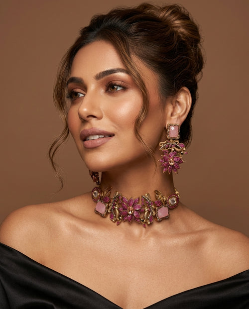 Shop the Baheera Heritage Choker Set from Zarosh Jewel