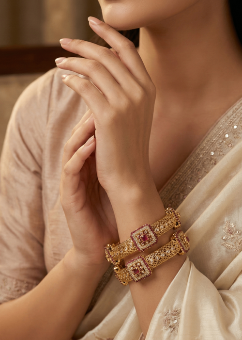 Shop the Bangles - 1026 Openable from Zarosh Jewel