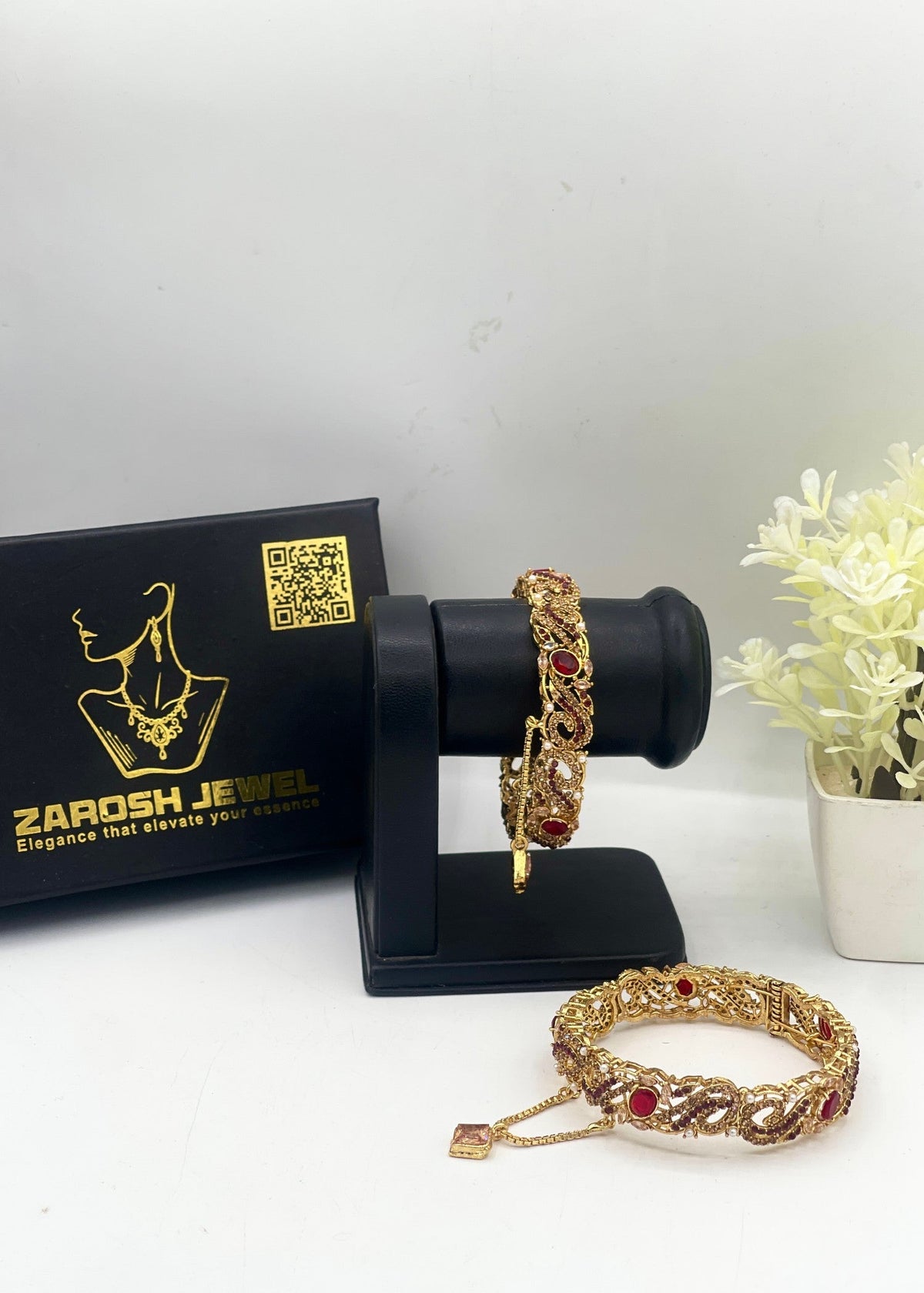 Barira Bangles Openable by Zarosh Jewel