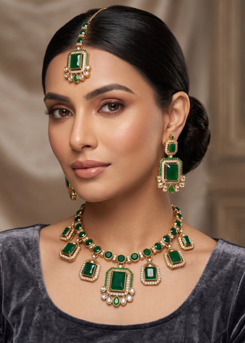 Shop the Barkha Heritage Necklace Set from Zarosh Jewel