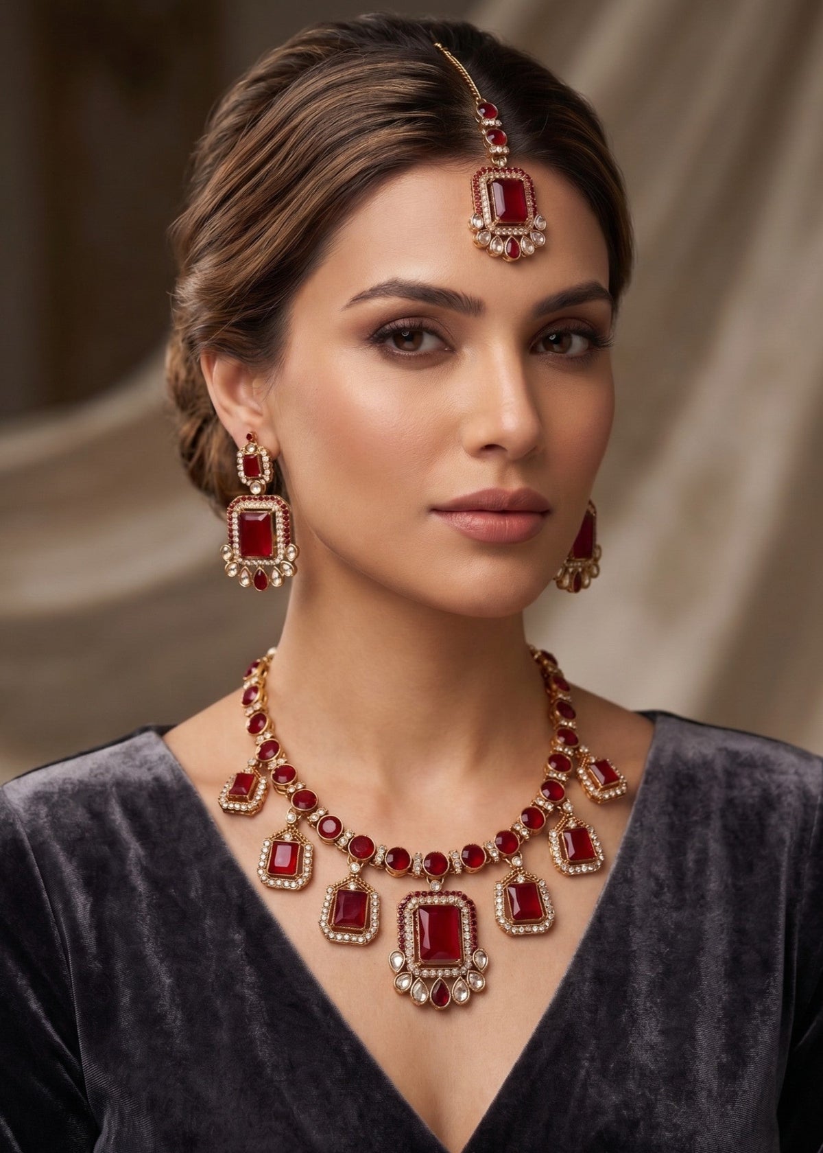 Shop the Barkha Heritage Necklace Set from Zarosh Jewel