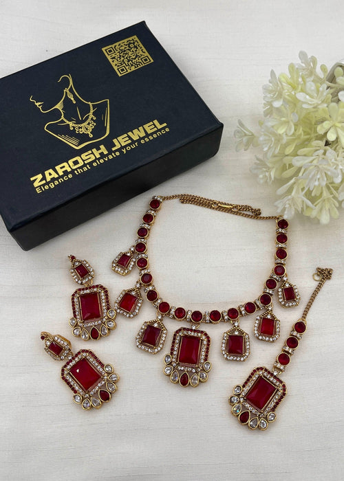Shop the Barkha Heritage Necklace Set from Zarosh Jewel