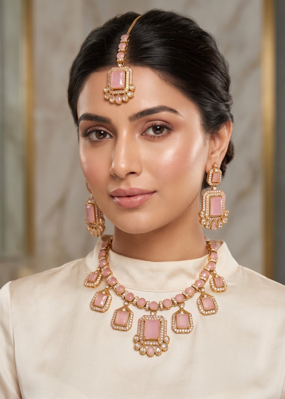 Shop the Barkha Heritage Necklace Set from Zarosh Jewel