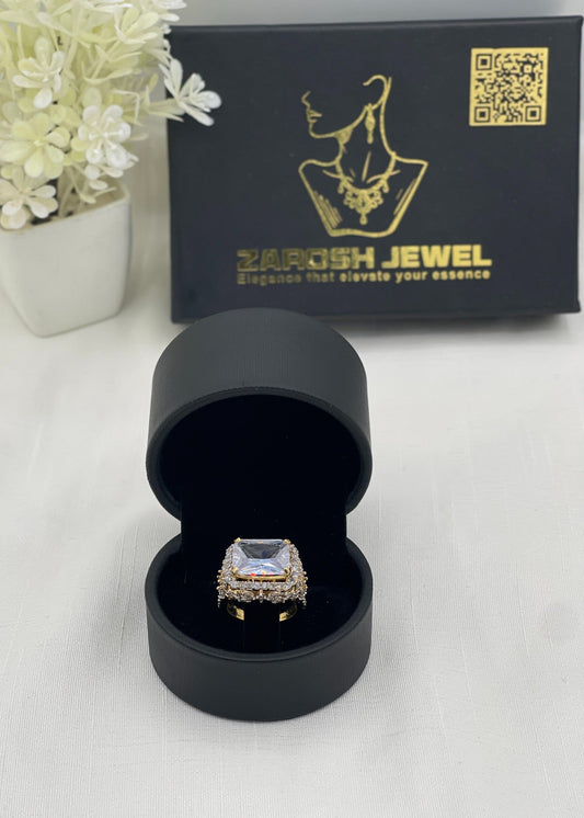 Shop the Basira Gold Plated Ring from Zarosh Jewel