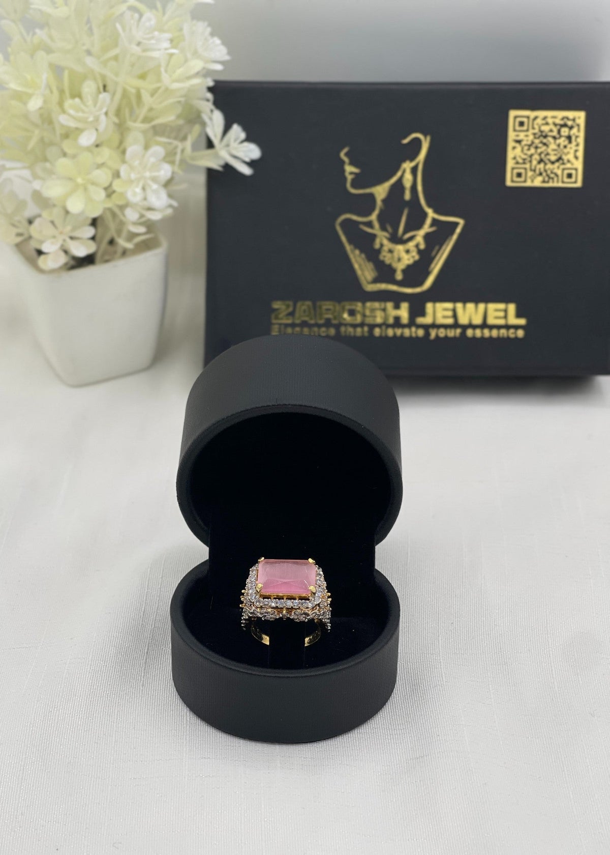 Shop the Basira Gold Plated Ring from Zarosh Jewel