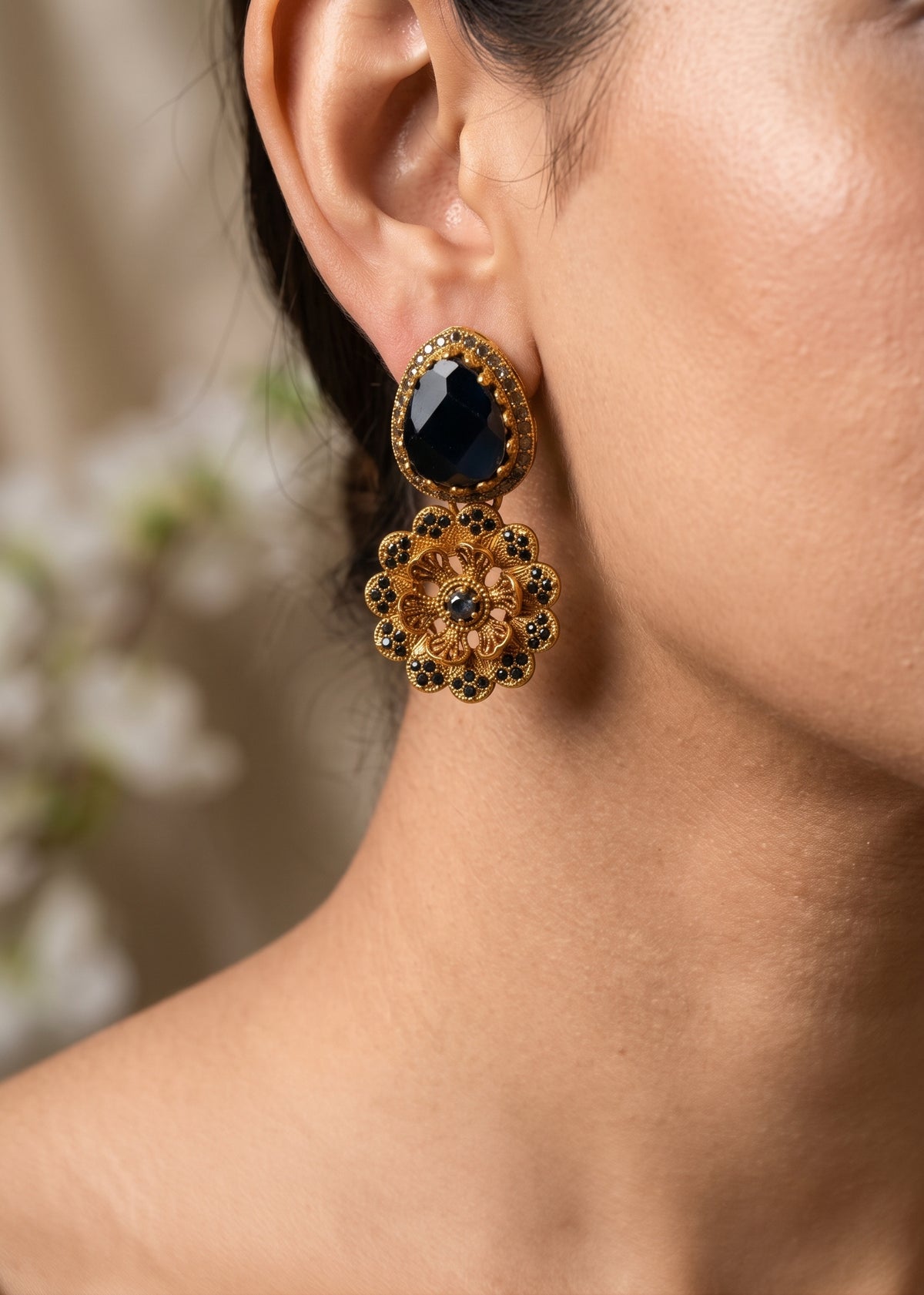 Shop the Basma Traditional Earring from Zarosh Jewel