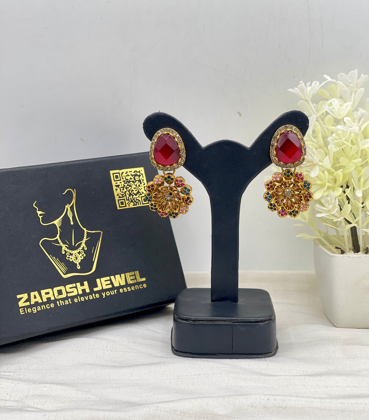 Shop the Basma Traditional Earring from Zarosh Jewel