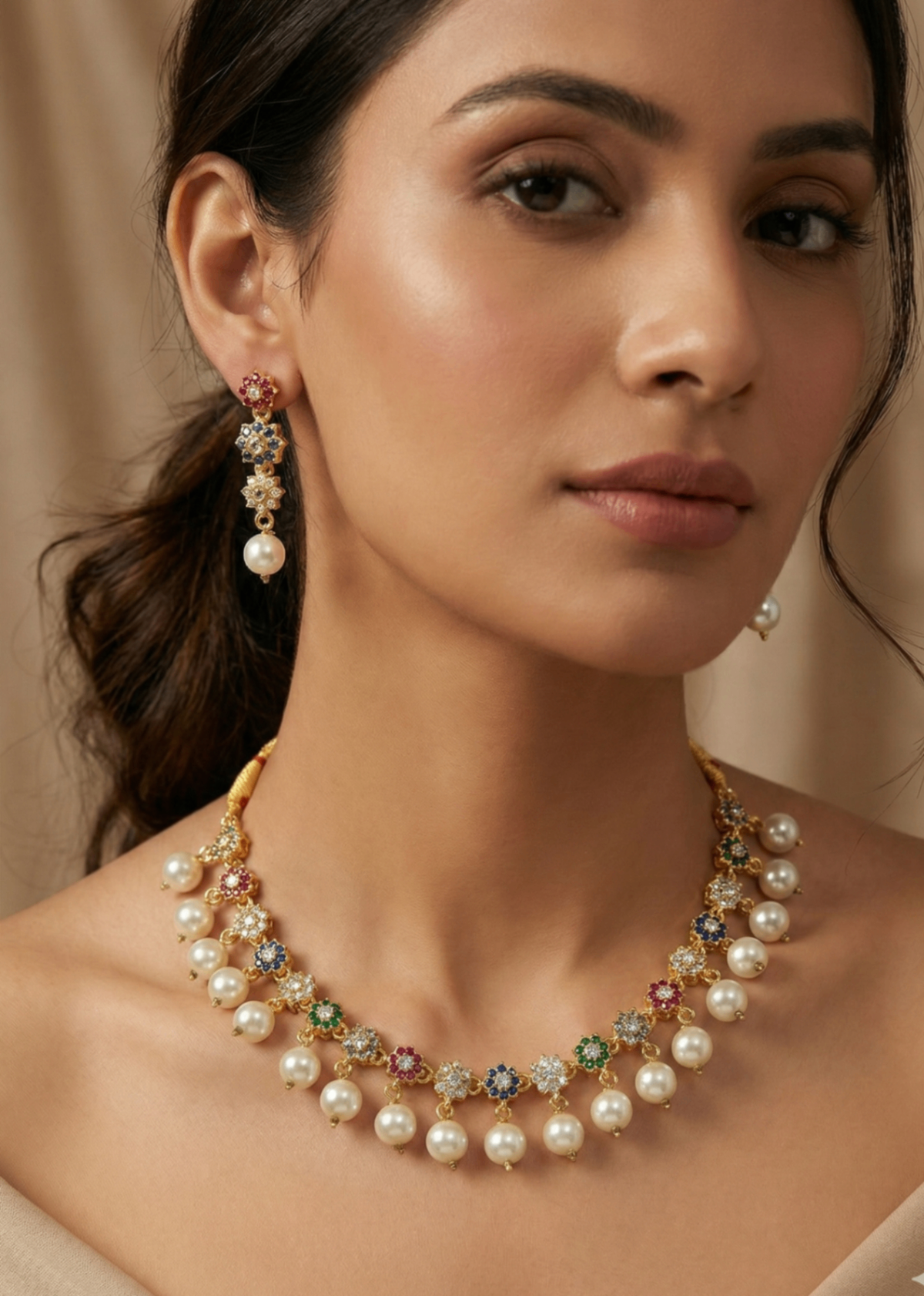 Shop the Bella Necklace Set from Zarosh Jewel