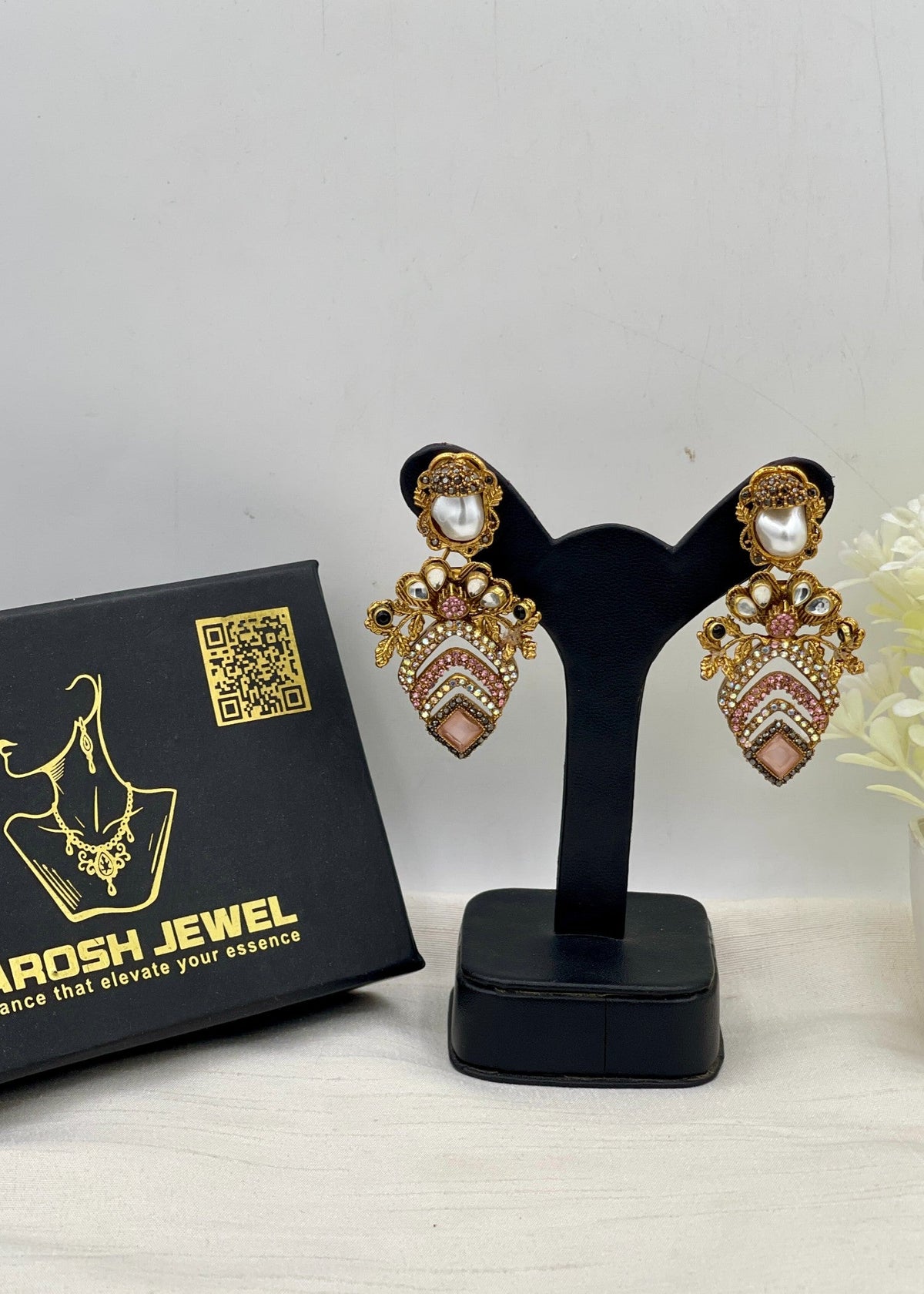 Shop the Bilqis Premium Earring from Zarosh Jewel