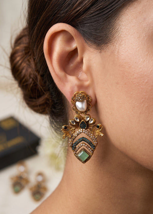 Shop the Bilqis Premium Earring from Zarosh Jewel