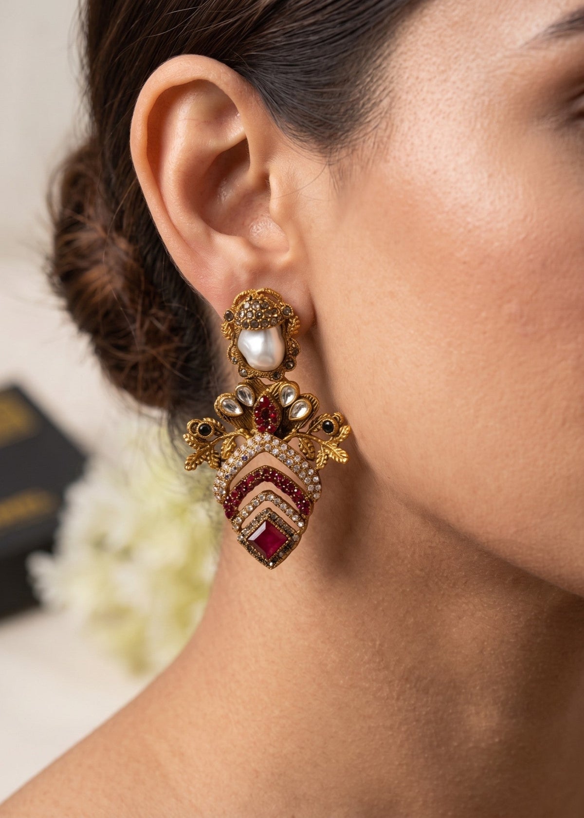 Shop the Bilqis Premium Earring from Zarosh Jewel