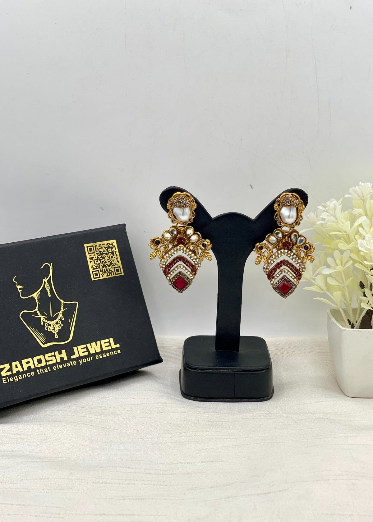 Shop the Bilqis Premium Earring from Zarosh Jewel