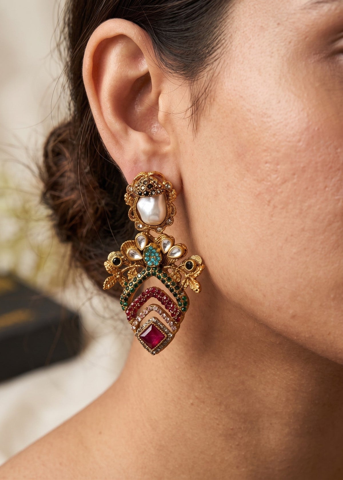Shop the Bilqis Premium Earring from Zarosh Jewel