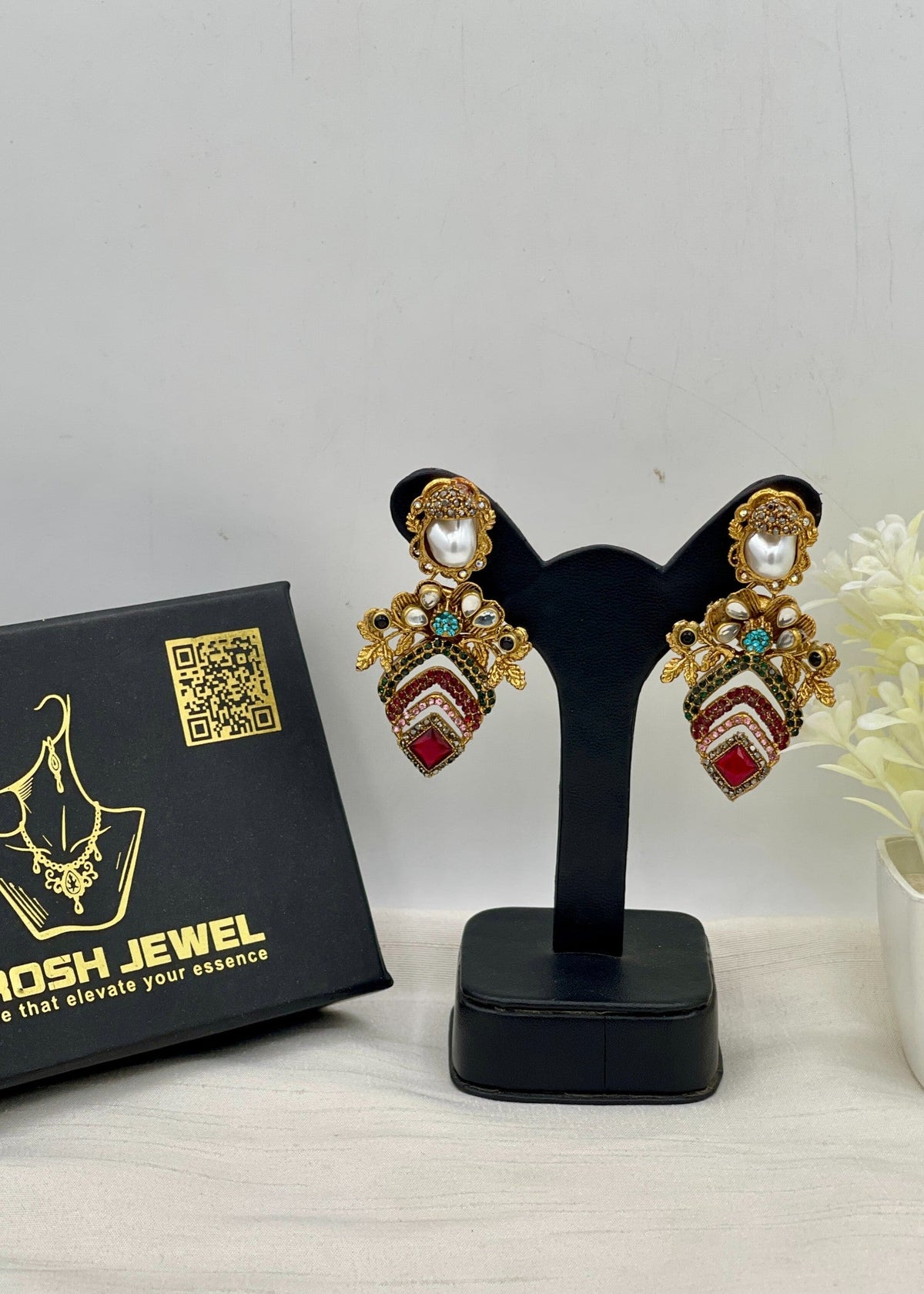 Shop the Bilqis Premium Earring from Zarosh Jewel