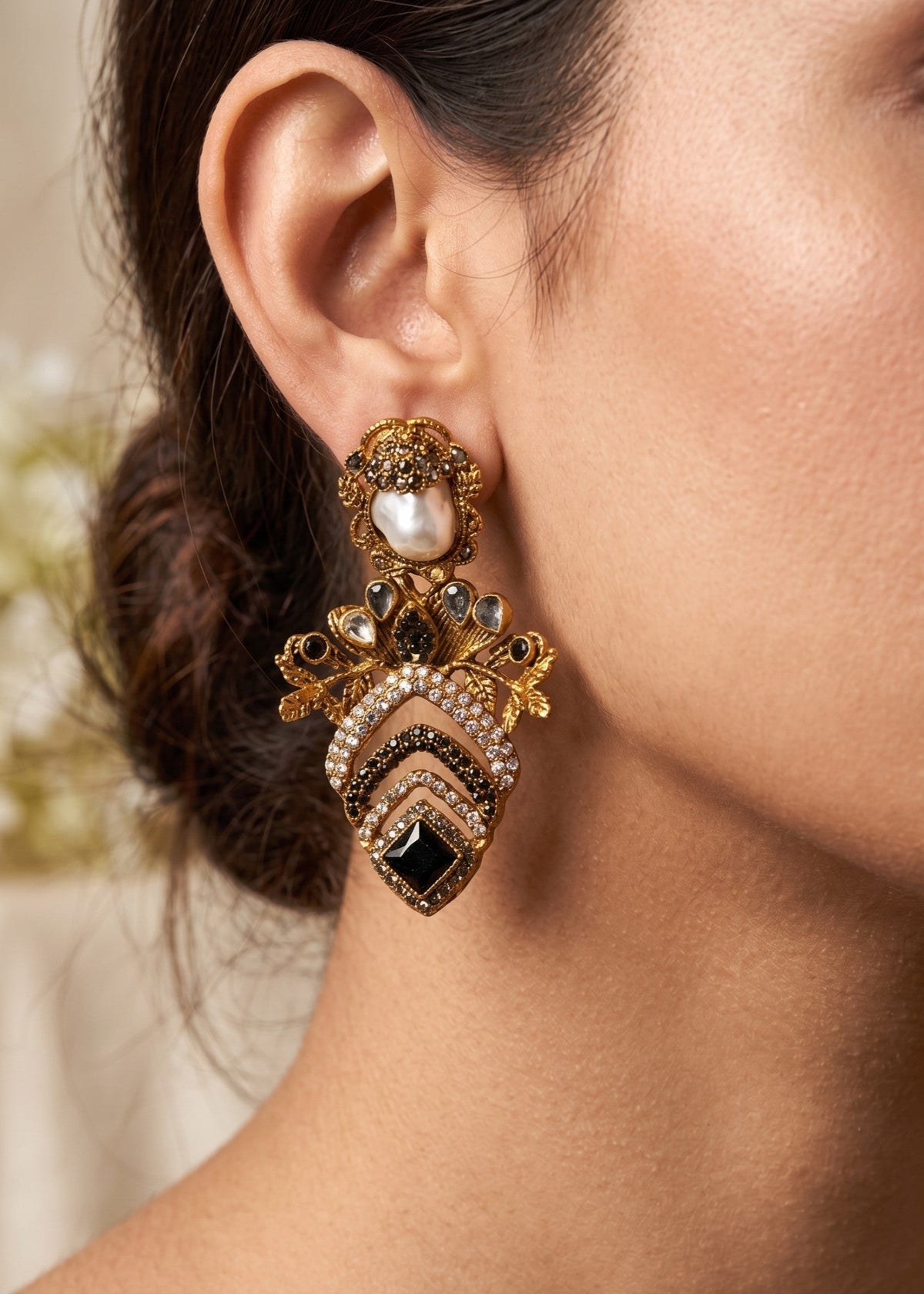 Shop the Bilqis Premium Earring from Zarosh Jewel