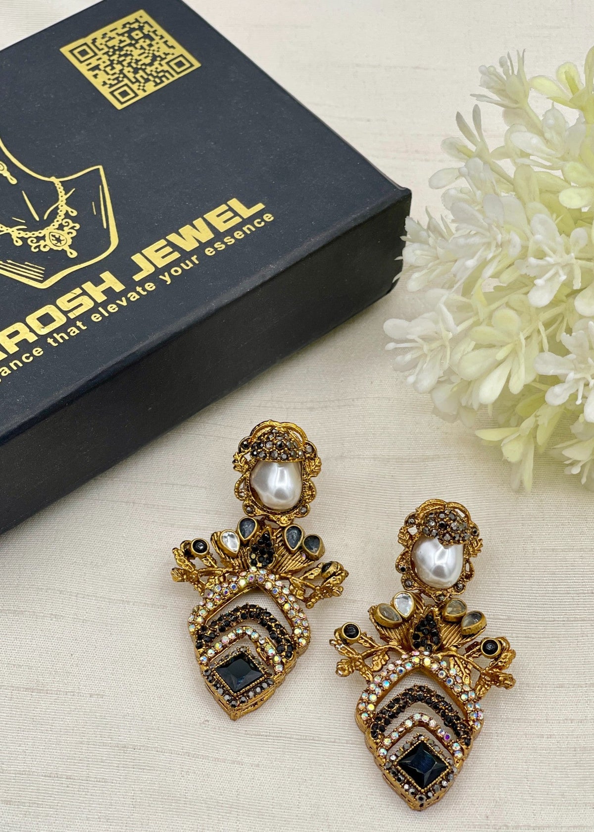 Shop the Bilqis Premium Earring from Zarosh Jewel