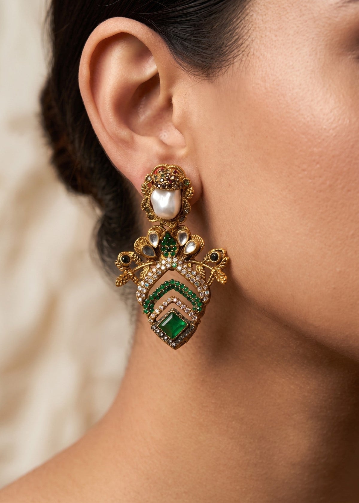 Shop the Bilqis Premium Earring from Zarosh Jewel