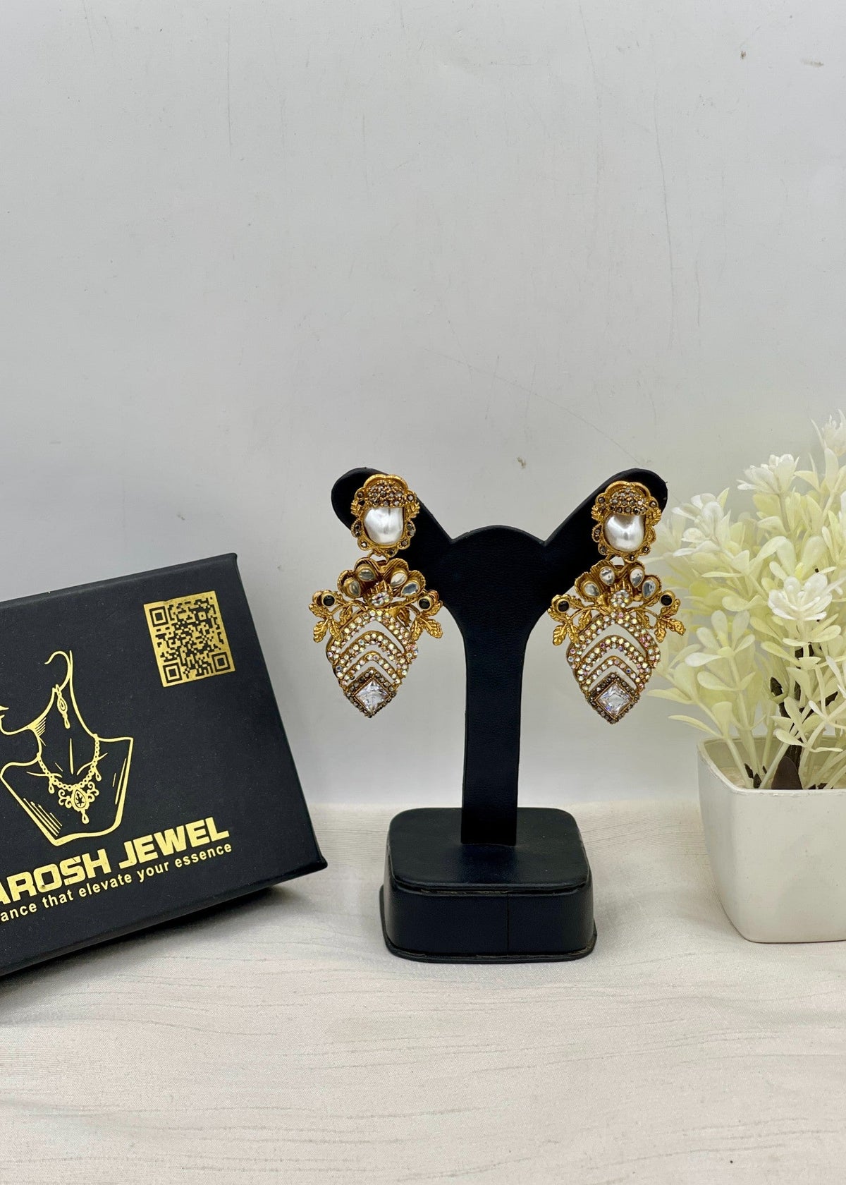 Shop the Bilqis Premium Earring from Zarosh Jewel