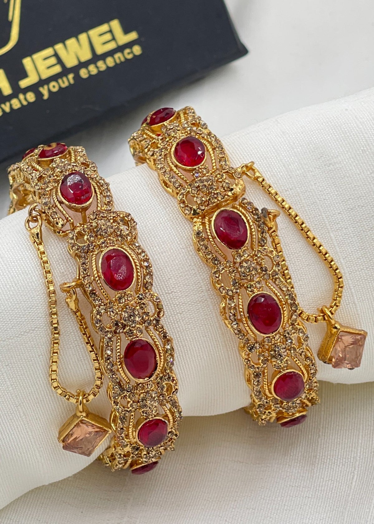 Shop the Bina Openable Bangle Set from Zarosh Jewel
