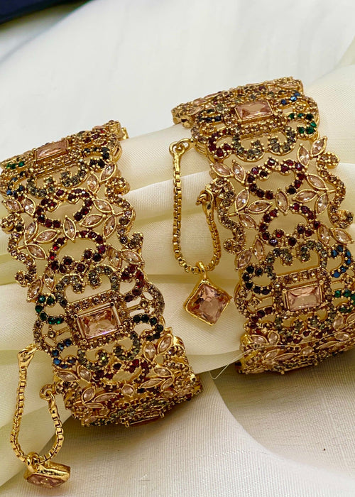 Shop the Bisma Openable Bangle Set from Zarosh Jewel