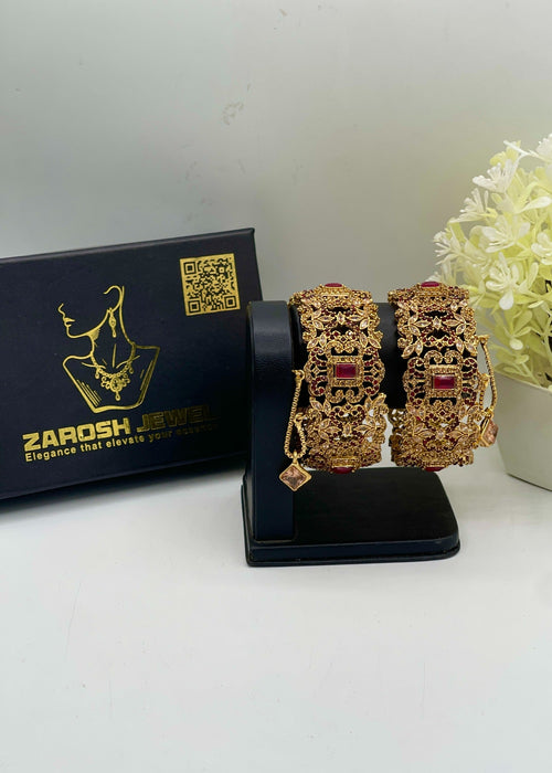 Shop the Bisma Openable Bangle Set from Zarosh Jewel